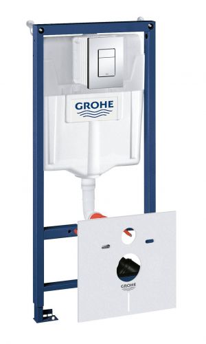 Система инстал. GROHE RAPID для подвесного унитаза (4 в1) квадратная кнопка 1,13 м.(38775001) в Черкесске